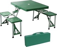 ¿Qué son las mesas plegables de camping con red inferior?
