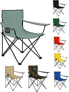 Sillas plegables de camping con reposabrazos