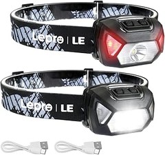 Frontales LED con luz roja