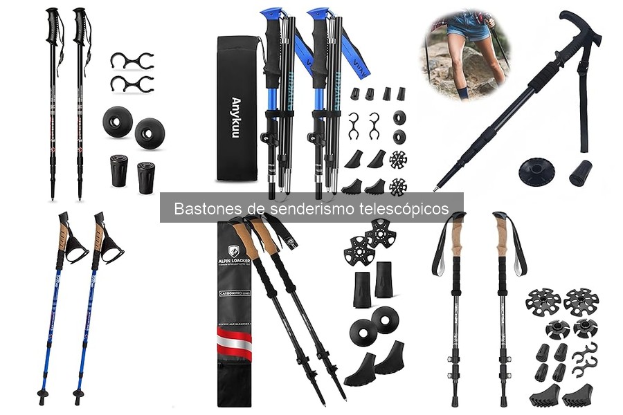Accesorios imprescindibles para bastones de senderismo telescópicos