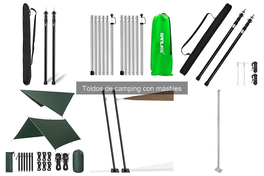 Accesorios imprescindibles para toldos de camping con mástiles