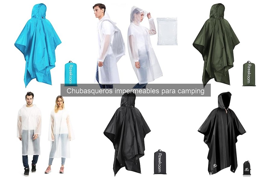 Alternativas a chubasqueros impermeables para camping