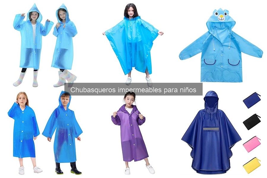 Alternativas a chubasqueros impermeables para niños