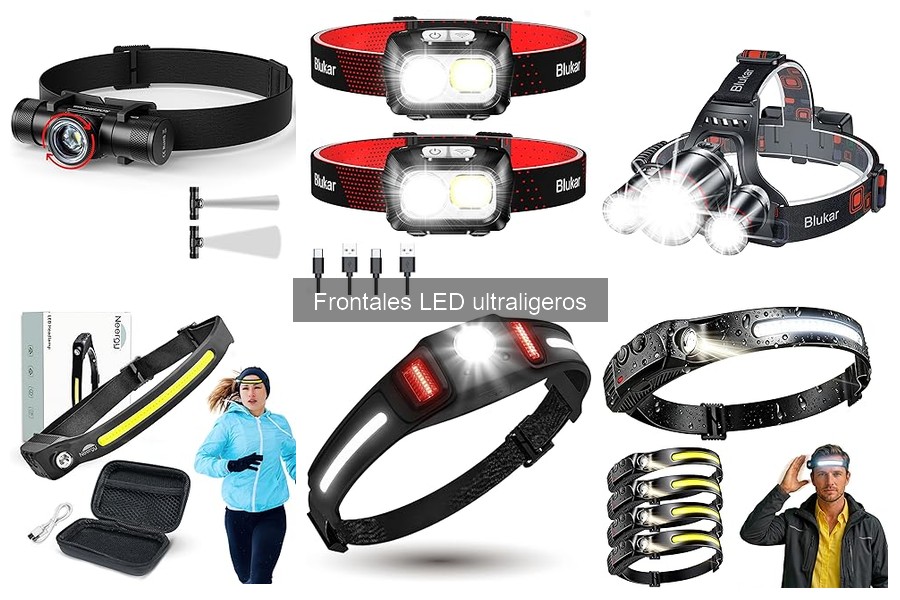 Alternativas a frontales LED ultraligeros para outdoor