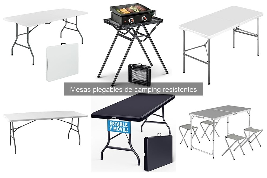 Alternativas a mesas plegables de camping: opciones ideales