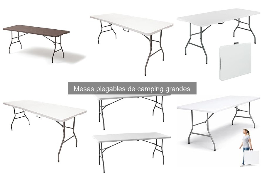 Alternativas a mesas plegables grandes para camping