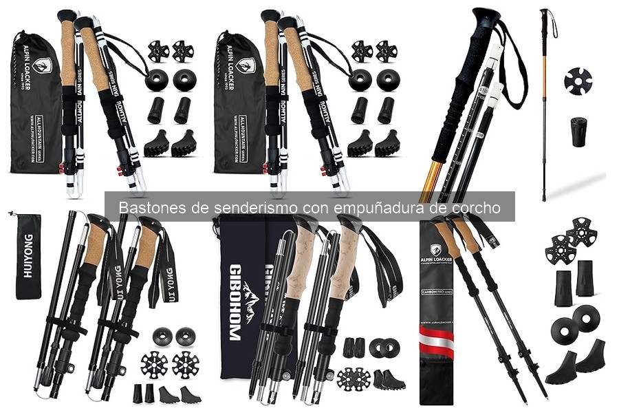 Bastones de senderismo con empuñadura de corcho: Guía