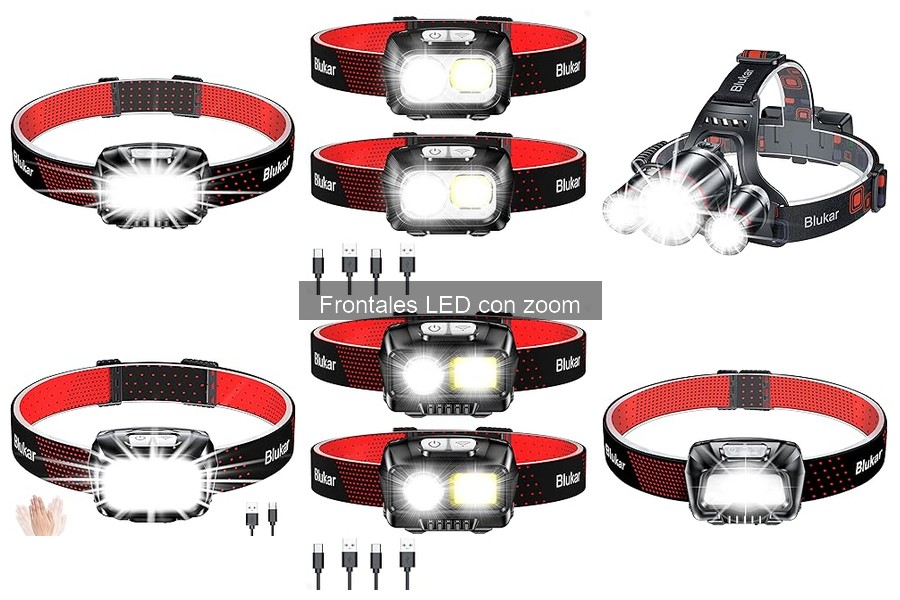 Beneficios de los frontales LED con zoom en actividades outdoor