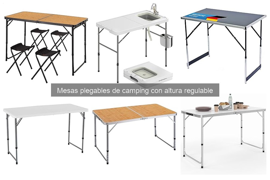 Cómo elegir la altura ideal de mesas de camping plegables