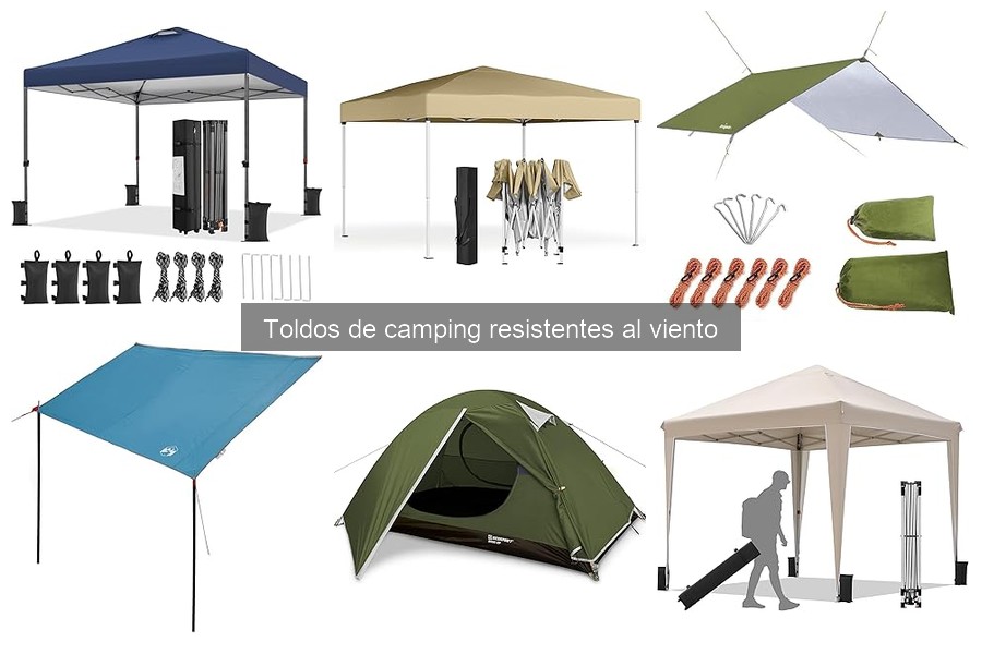Cómo instalar un toldo de camping resistente al viento