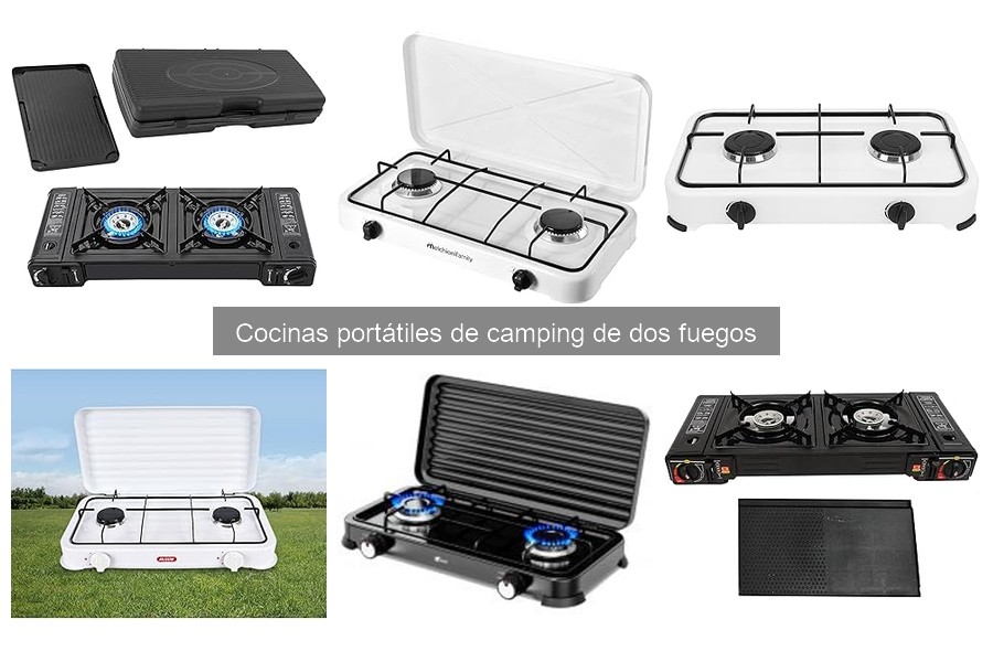 Cómo usar una cocina portátil de camping de dos fuegos