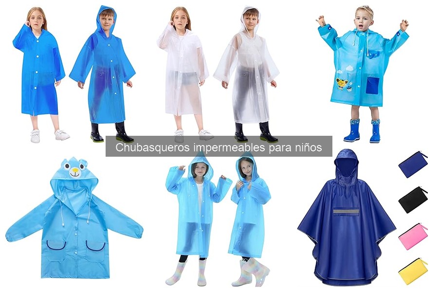 Comparativa de chubasqueros impermeables para niños