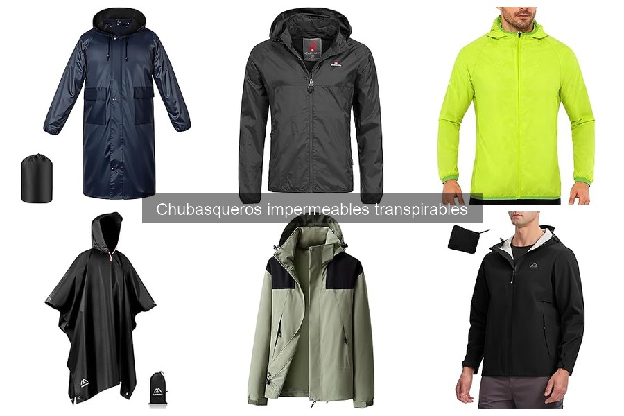 Comparativa de chubasqueros impermeables transpirables