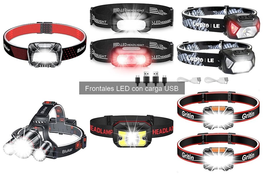 Comparativa de Frontales LED Recargables con USB