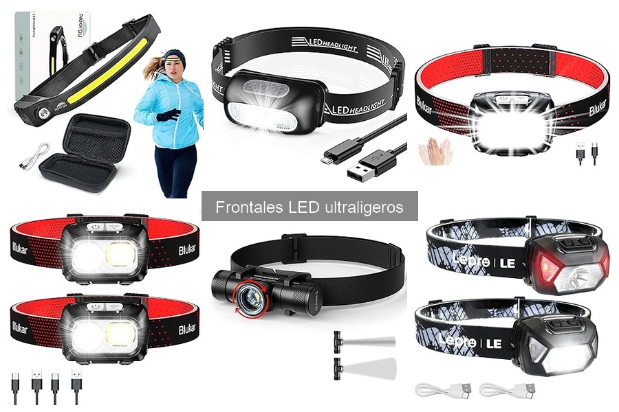 Comparativa de Frontales LED Ultraligeros: Mejores Marcas