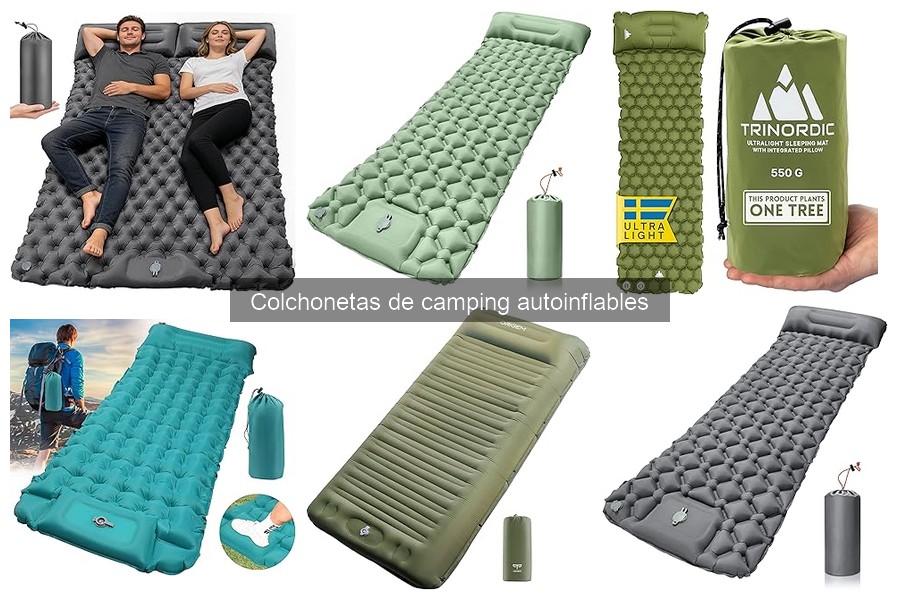 ¿Cuánto pesa una colchoneta de camping autoinflable?