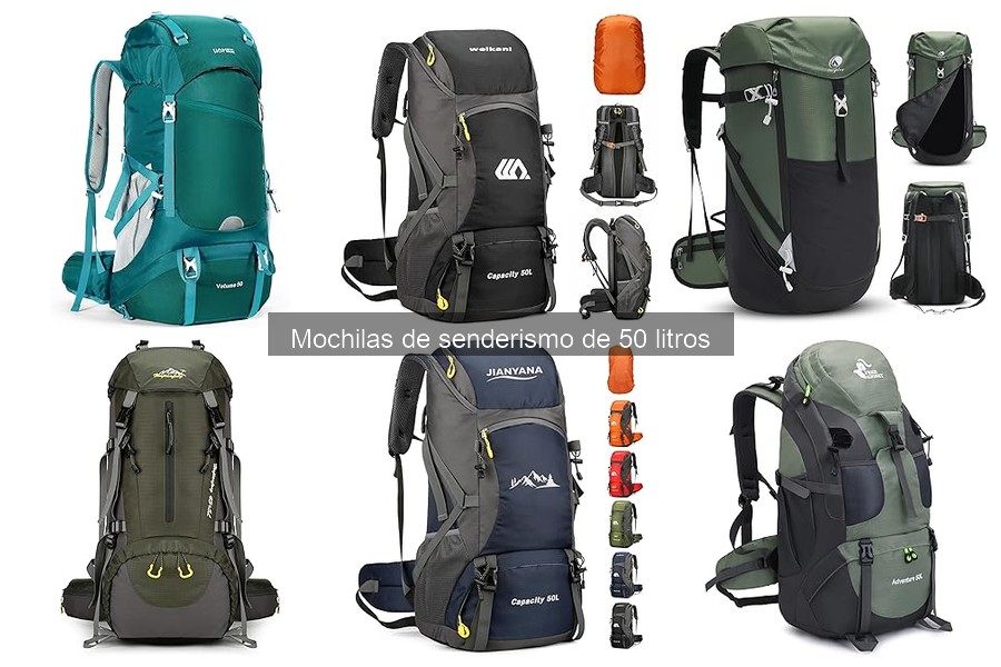 ¿Cuánto peso puede llevar una mochila de senderismo de 50L?