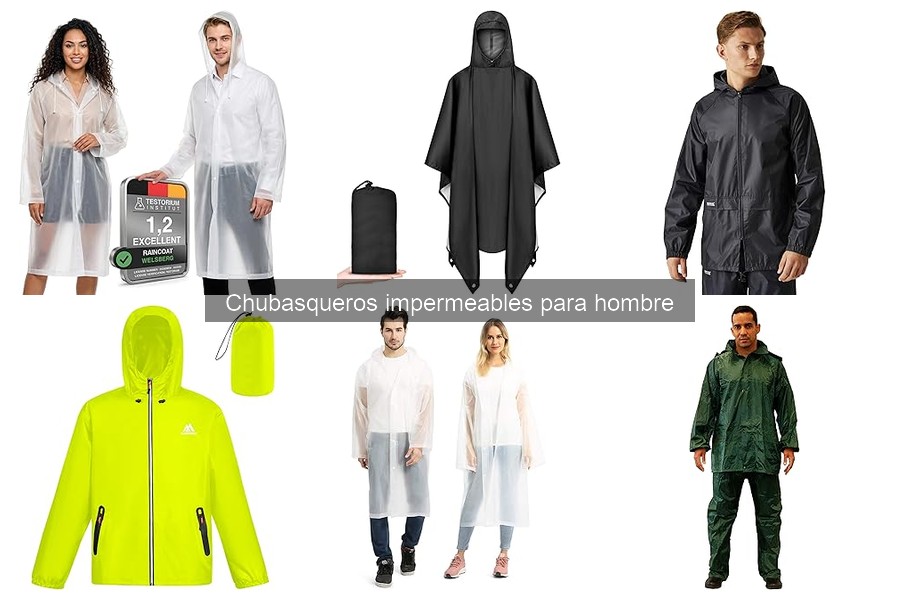 Dónde comprar chubasqueros impermeables para hombre