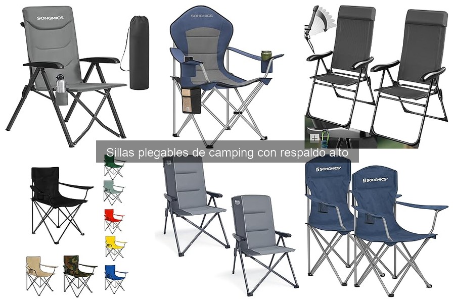 Dónde comprar sillas plegables de camping con respaldo alto al mejor precio