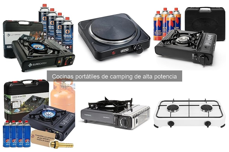 Eficiencia y rendimiento de cocinas portátiles de camping
