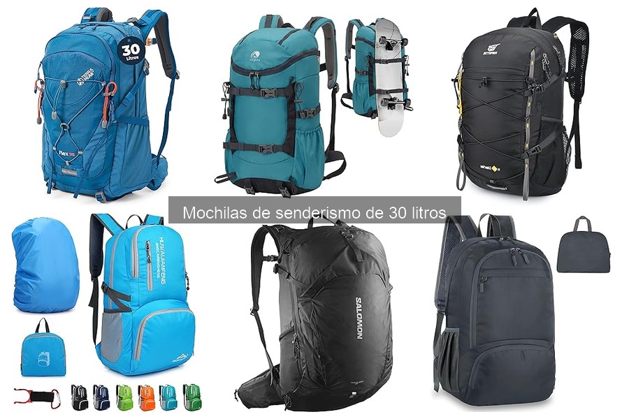 Equipamiento esencial para mochila de senderismo de 30 litros