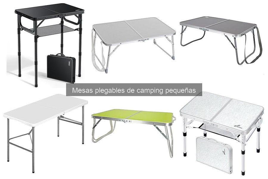 Materiales duraderos para mesas plegables de camping pequeñas