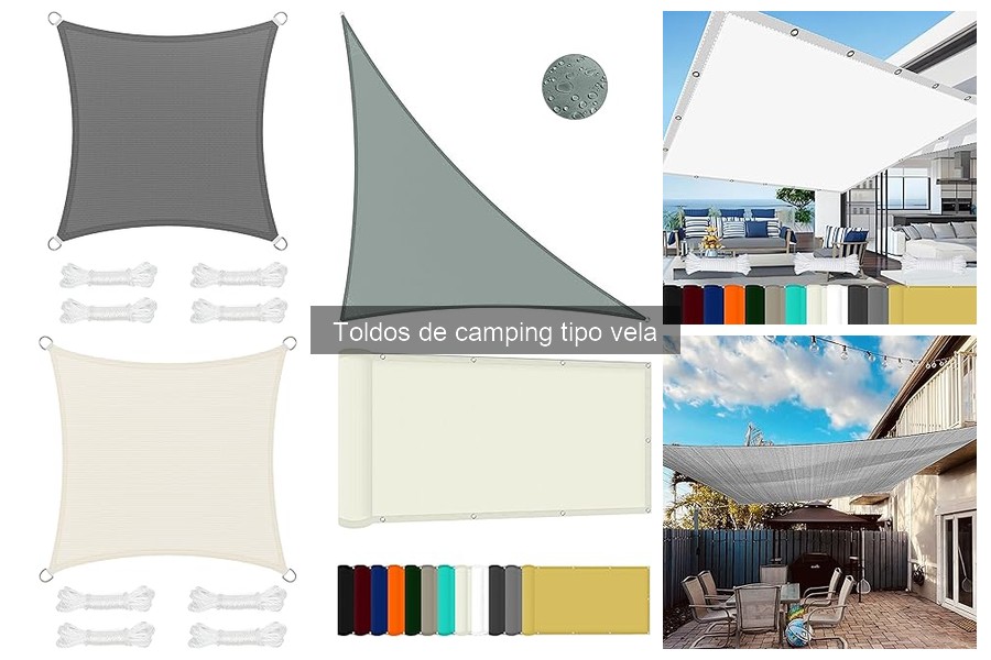 Mejores accesorios para toldos de camping tipo vela