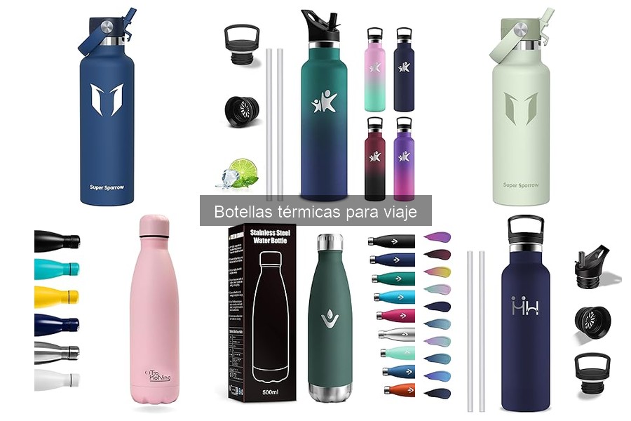 Mejores botellas térmicas para viajes largos: comparativa 2023