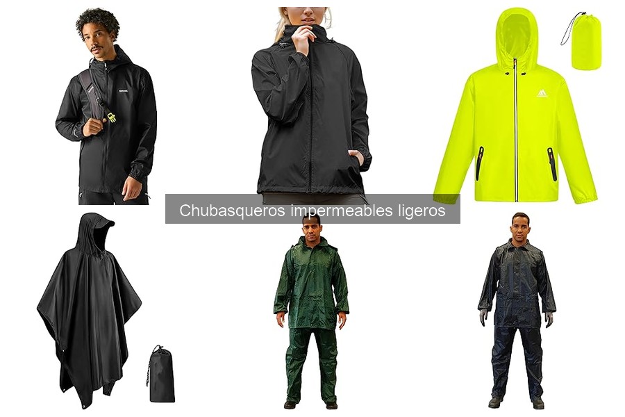 Mejores chubasqueros impermeables ligeros para senderismo