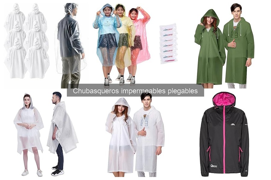 Mejores chubasqueros impermeables plegables para senderismo