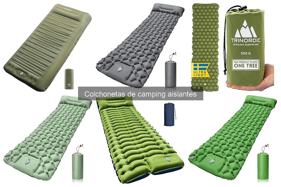 Mejores colchonetas de camping aislantes para mochileros