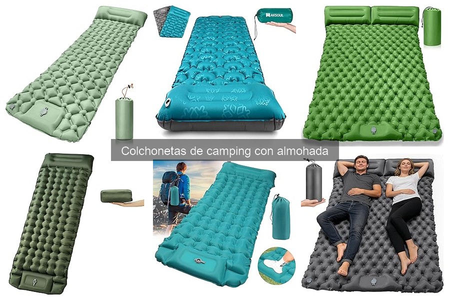 Mejores colchonetas de camping con almohada para campistas