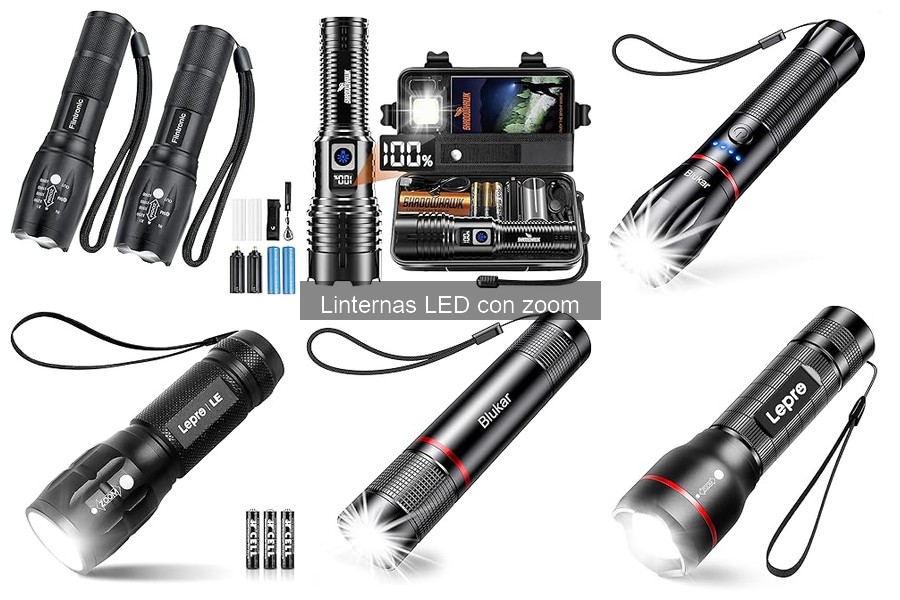 Mejores Linternas LED con Zoom para Acampar y Aventura