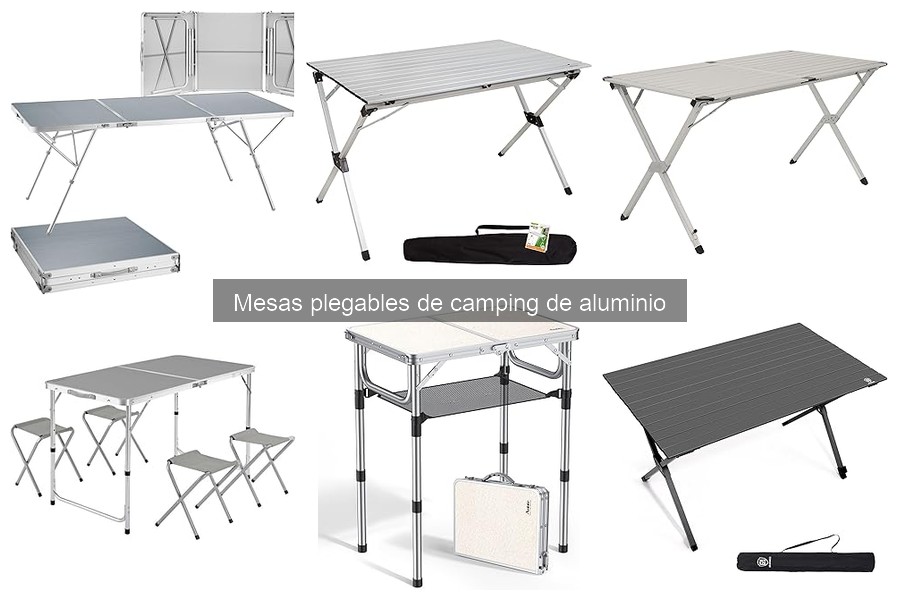 Mejores mesas plegables de aluminio para acampar en familia