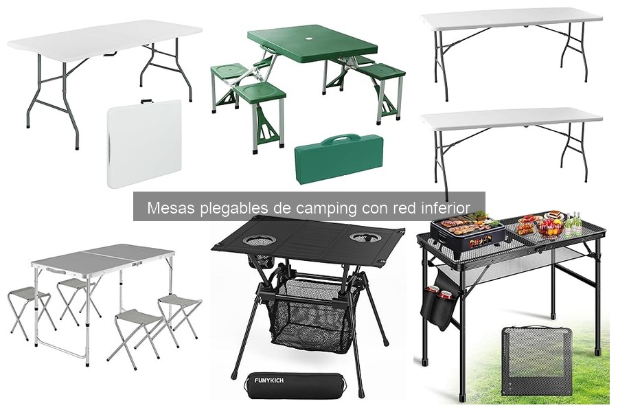Mejores mesas plegables de camping con red para familias
