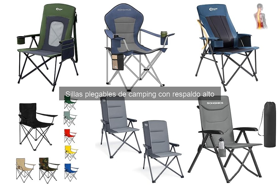 Mejores sillas plegables de camping con respaldo alto para altos