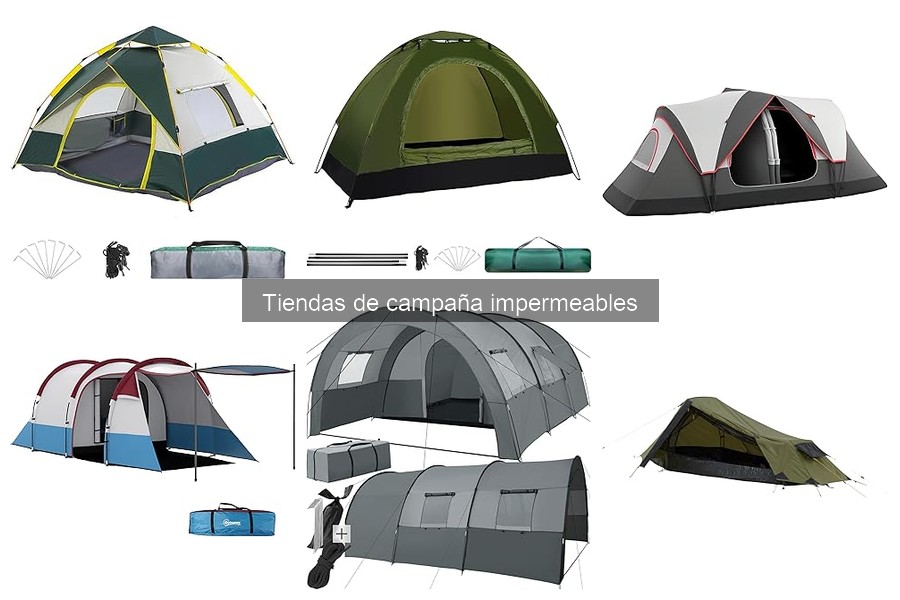 Mejores tiendas de campaña impermeables para acampar en lluvia