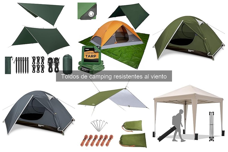Mejores toldos de camping resistentes al viento para familias