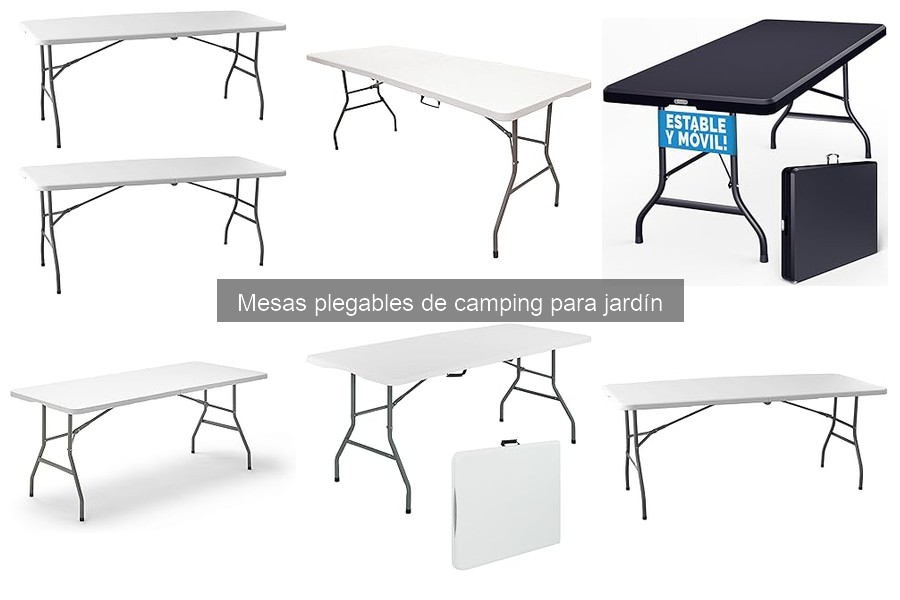 Mesas plegables de camping con características especiales
