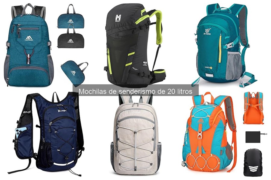Mochilas de senderismo de 20 litros para excursiones de día