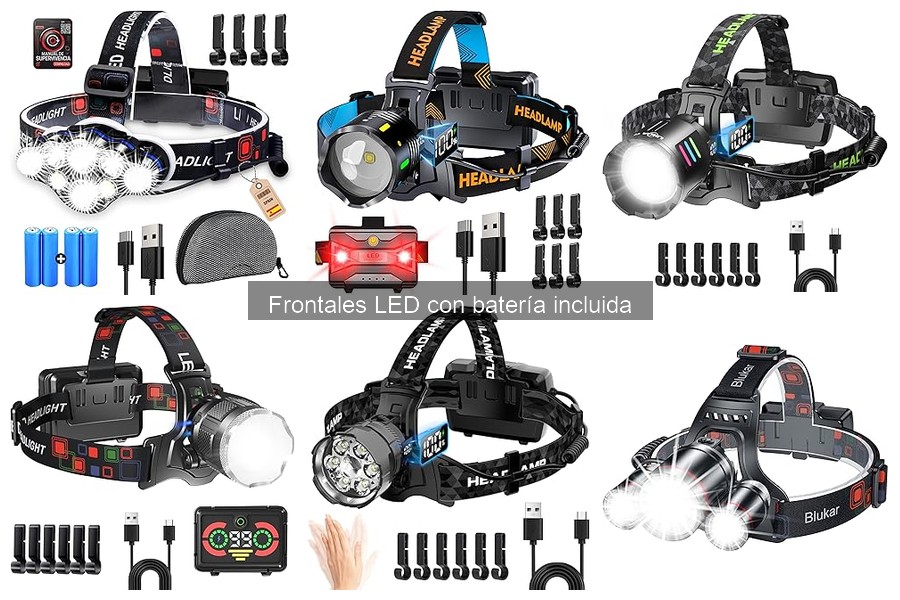 Ofertas y precios de frontales LED con batería en Amazon