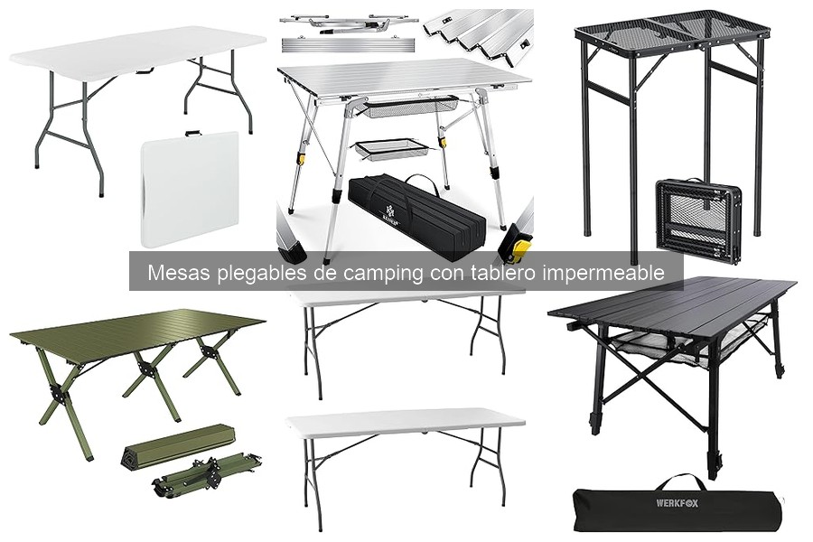 Opiniones sobre mesas de camping plegables impermeables