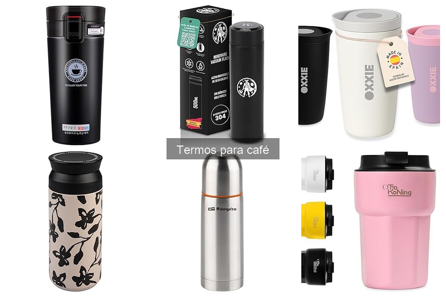 Opiniones sobre termos para café OXXIE, De'Longhi y THERMOS