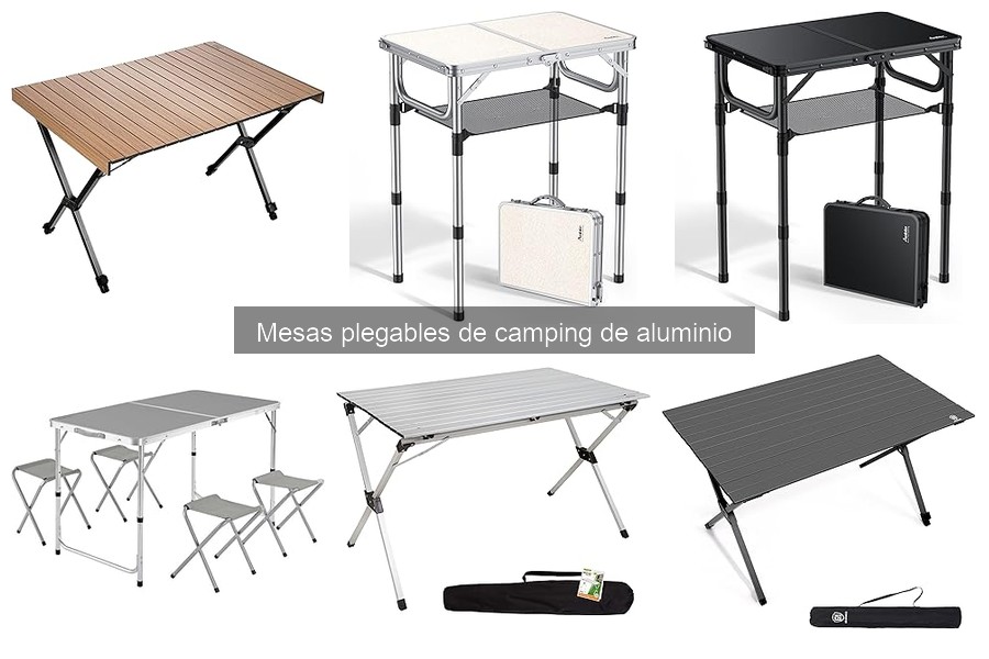 Preguntas frecuentes sobre mesas plegables de camping de aluminio