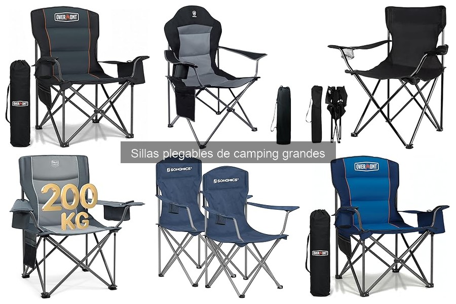 ¿Qué considerar al comprar una silla plegable de camping grande?