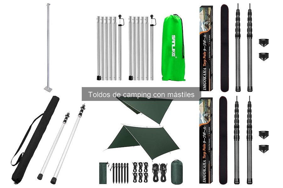 ¿Qué es un toldo de camping con mástiles? Características y más