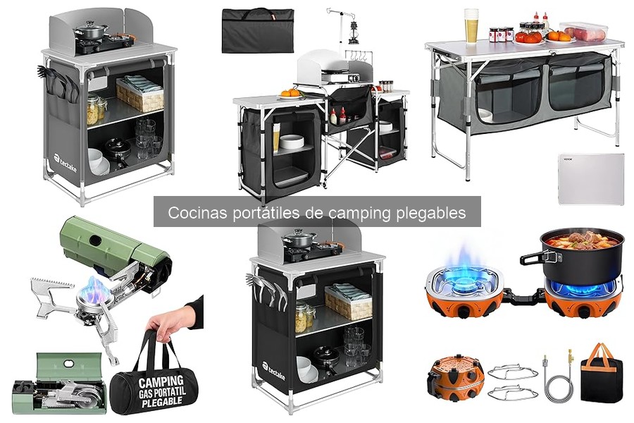 ¿Qué son las cocinas portátiles de camping plegables?