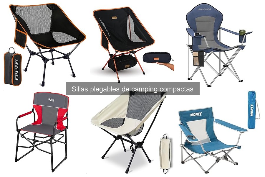 ¿Qué son las sillas plegables de camping compactas?