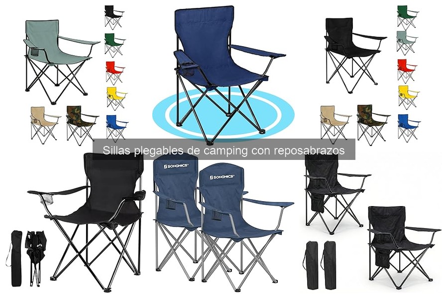 ¿Qué son las sillas plegables de camping con reposabrazos?