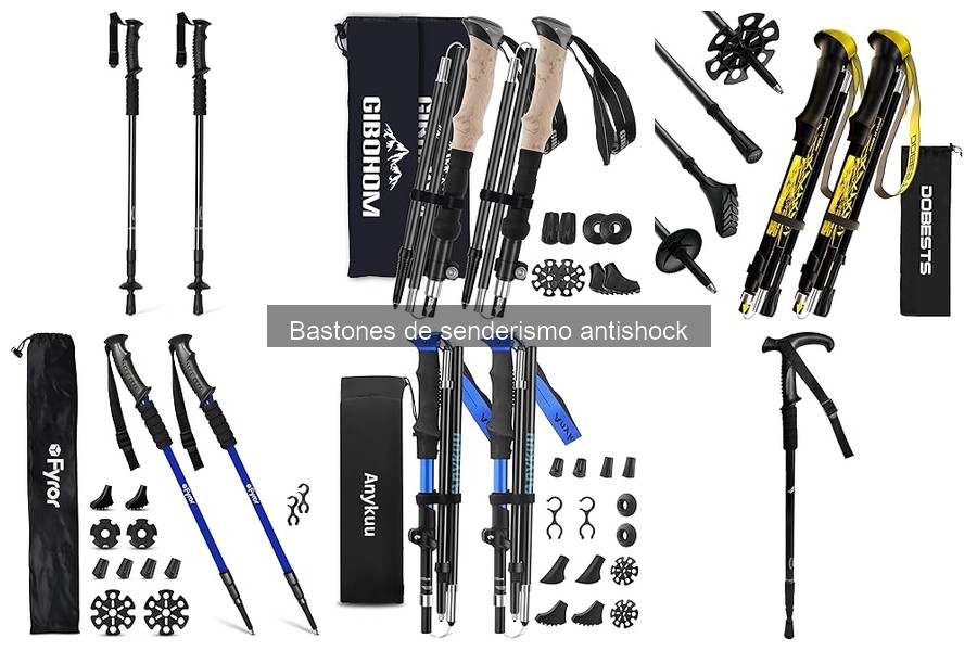 ¿Qué son los bastones de senderismo antishock?